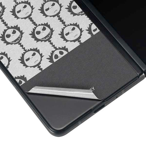 Disney The Nightmare Before Christmas Jack Skellington Face Expressions pattern Galaxy Z Fold3 5G Skin