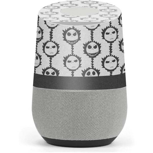 Disney The Nightmare Before Christmas Jack Skellington Face Expressions pattern Google Home Skin