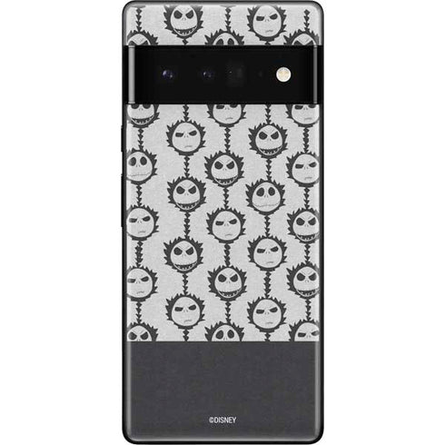 Disney The Nightmare Before Christmas Jack Skellington Face Expressions pattern Google Pixel 6 Pro Skin