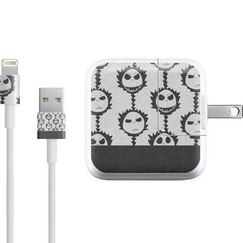 Disney The Nightmare Before Christmas Jack Skellington Face Expressions pattern iPad Charger (10W USB) Skin