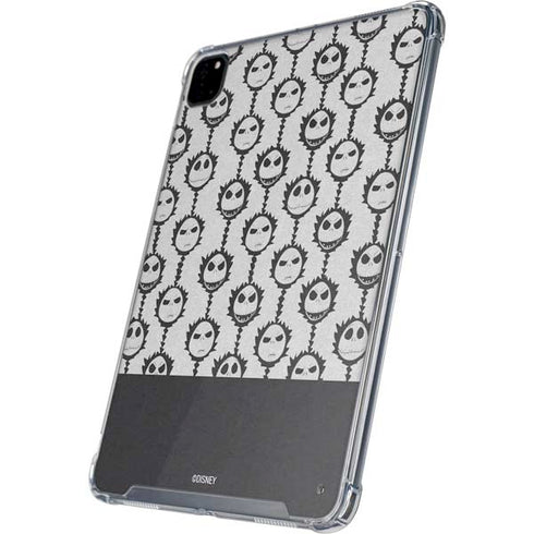 Disney The Nightmare Before Christmas Jack Skellington Face Expressions pattern iPad Pro 12.9in (2020) Clear Case