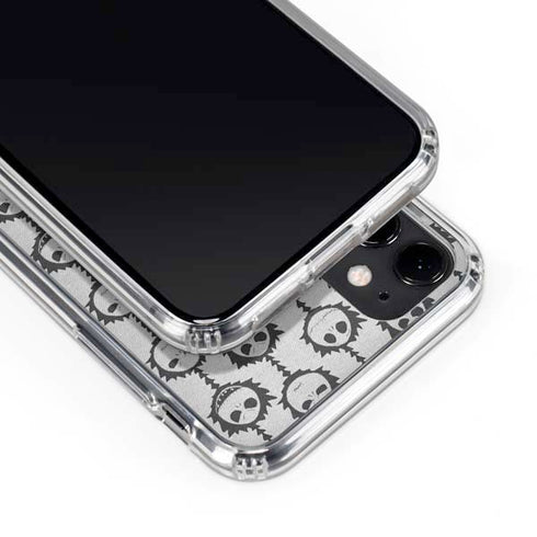 Disney The Nightmare Before Christmas Jack Skellington Face Expressions pattern iPhone 11 Clear Case