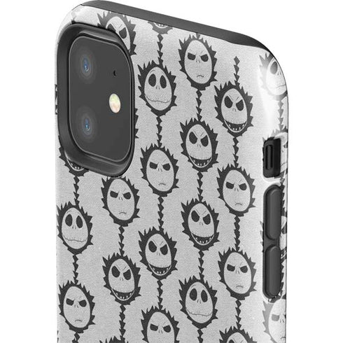 Disney The Nightmare Before Christmas Jack Skellington Face Expressions pattern iPhone 11 Impact Case