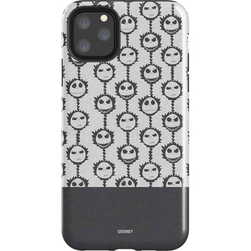 Disney The Nightmare Before Christmas Jack Skellington Face Expressions pattern iPhone 11 Pro Max Impact Case