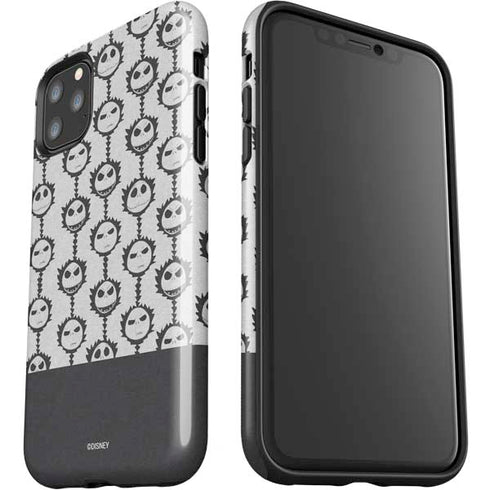 Disney The Nightmare Before Christmas Jack Skellington Face Expressions pattern iPhone 11 Pro Max Impact Case