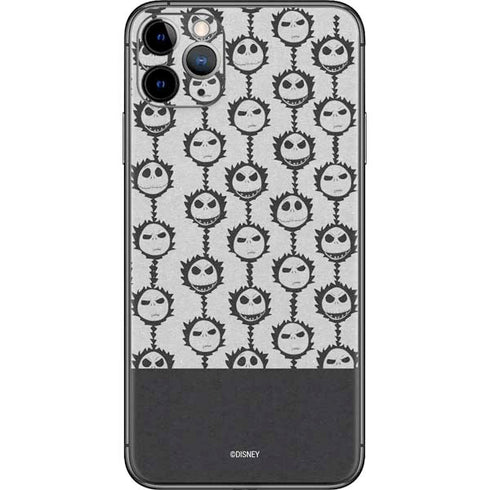Disney The Nightmare Before Christmas Jack Skellington Face Expressions pattern iPhone 11 Pro Max Skin