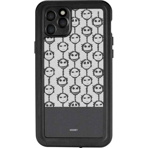 Disney The Nightmare Before Christmas Jack Skellington Face Expressions pattern iPhone 11 Pro Max Waterproof Case