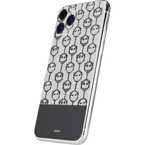 Disney The Nightmare Before Christmas Jack Skellington Face Expressions pattern iPhone 11 Pro Skin