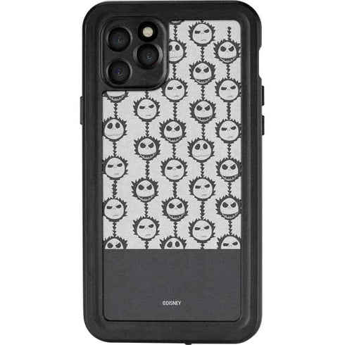 Disney The Nightmare Before Christmas Jack Skellington Face Expressions pattern iPhone 11 Pro Waterproof Case
