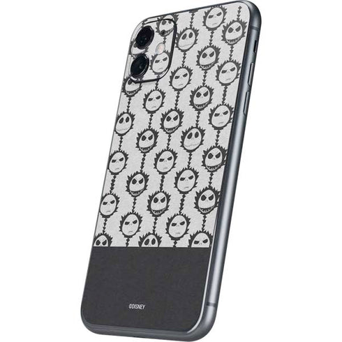 Disney The Nightmare Before Christmas Jack Skellington Face Expressions pattern iPhone 11 Skin