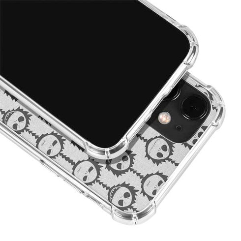 Disney The Nightmare Before Christmas Jack Skellington Face Expressions pattern iPhone 12 Clear Case