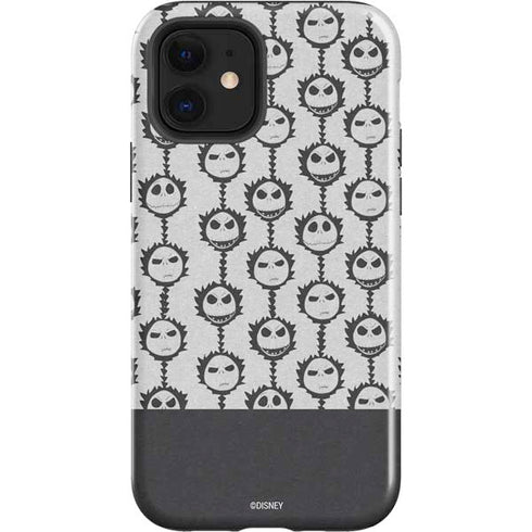 Disney The Nightmare Before Christmas Jack Skellington Face Expressions pattern iPhone 12 Impact Case