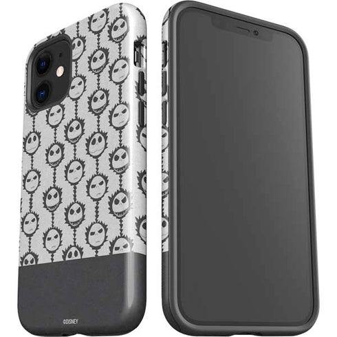 Disney The Nightmare Before Christmas Jack Skellington Face Expressions pattern iPhone 12 Impact Case