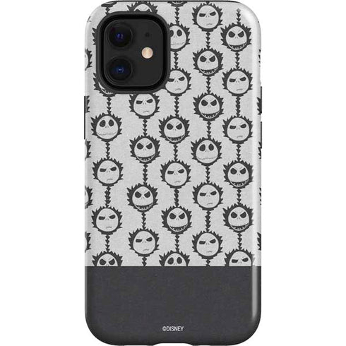Disney The Nightmare Before Christmas Jack Skellington Face Expressions pattern iPhone 12 Mini Impact Case
