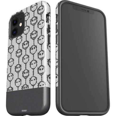 Disney The Nightmare Before Christmas Jack Skellington Face Expressions pattern iPhone 12 Mini Impact Case