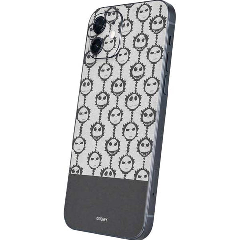 Disney The Nightmare Before Christmas Jack Skellington Face Expressions pattern iPhone 12 Mini Skin