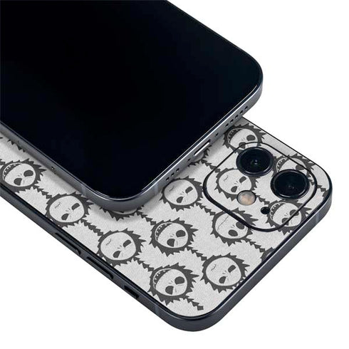 Disney The Nightmare Before Christmas Jack Skellington Face Expressions pattern iPhone 12 Mini Skin