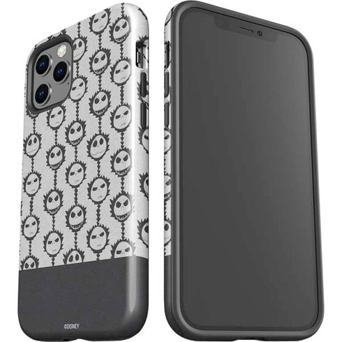 Disney The Nightmare Before Christmas Jack Skellington Face Expressions pattern iPhone 12 Pro Impact Case
