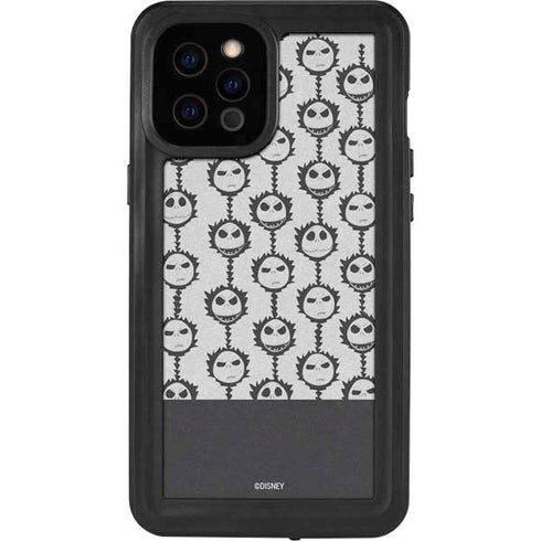 Disney The Nightmare Before Christmas Jack Skellington Face Expressions pattern iPhone 12 Pro Max Waterproof Case