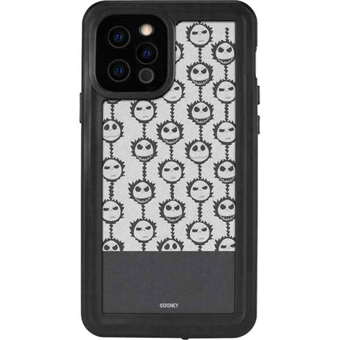 Disney The Nightmare Before Christmas Jack Skellington Face Expressions pattern iPhone 12 Pro Waterproof Case