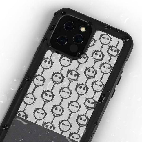 Disney The Nightmare Before Christmas Jack Skellington Face Expressions pattern iPhone 12 Pro Waterproof Case