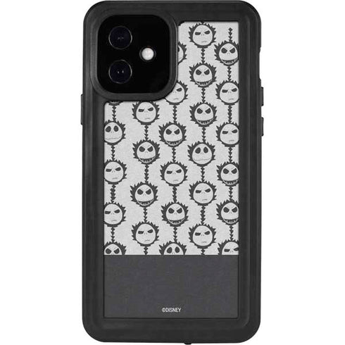 Disney The Nightmare Before Christmas Jack Skellington Face Expressions pattern iPhone 12 Waterproof Case