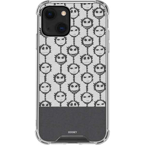 Disney The Nightmare Before Christmas Jack Skellington Face Expressions pattern iPhone 13 Clear Case