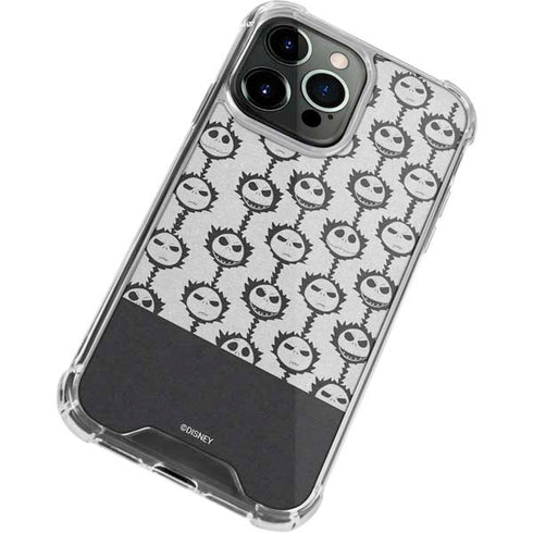 Disney The Nightmare Before Christmas Jack Skellington Face Expressions pattern iPhone 13 Pro Clear Case