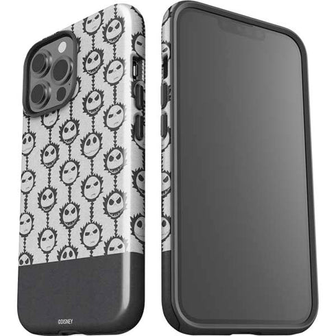 Disney The Nightmare Before Christmas Jack Skellington Face Expressions pattern iPhone 13 Pro Max Impact Case