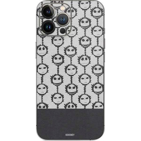 Disney The Nightmare Before Christmas Jack Skellington Face Expressions pattern iPhone 13 Pro Max Skin
