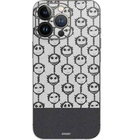 Disney The Nightmare Before Christmas Jack Skellington Face Expressions pattern iPhone 13 Pro Skin