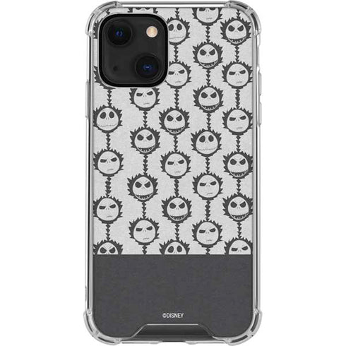 Disney The Nightmare Before Christmas Jack Skellington Face Expressions pattern iPhone 14 Clear Case