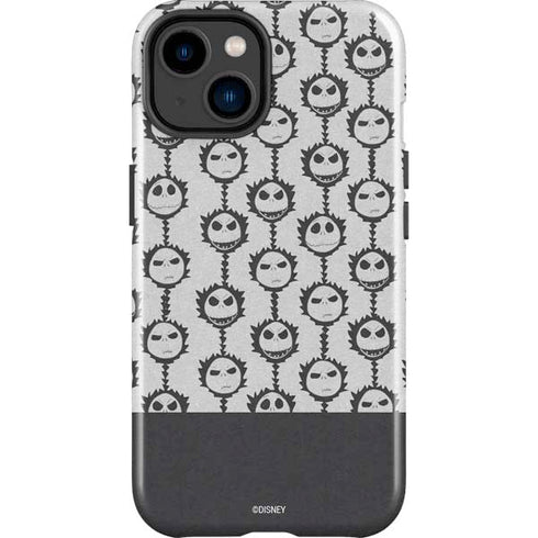 Disney The Nightmare Before Christmas Jack Skellington Face Expressions pattern iPhone 14 Plus Impact Case