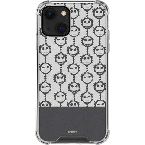 Disney The Nightmare Before Christmas Jack Skellington Face Expressions pattern iPhone 14 Plus Clear Case