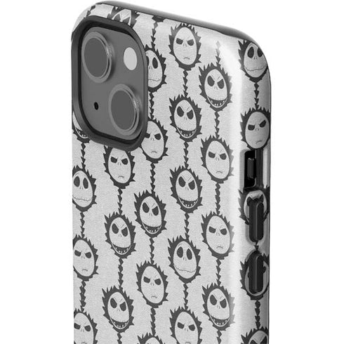 Disney The Nightmare Before Christmas Jack Skellington Face Expressions pattern iPhone 15 Impact Case