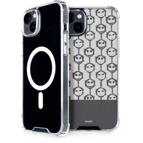 Disney The Nightmare Before Christmas Jack Skellington Face Expressions pattern iPhone 15 Plus MagSafe Case