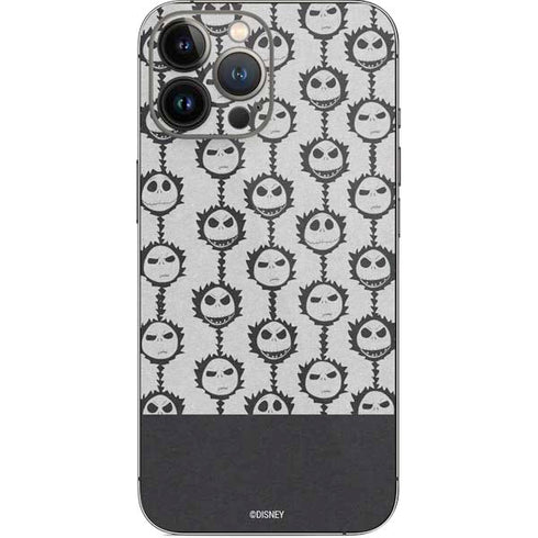 Disney The Nightmare Before Christmas Jack Skellington Face Expressions pattern iPhone 14 Pro Max Skin