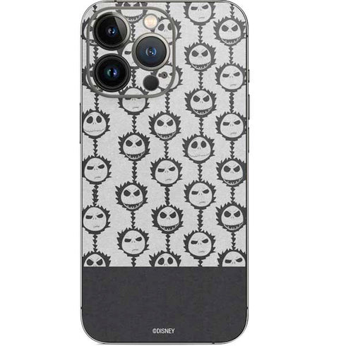 Disney The Nightmare Before Christmas Jack Skellington Face Expressions pattern iPhone 14 Pro Skin