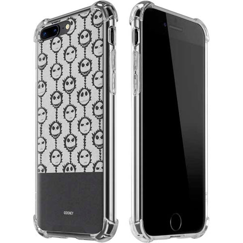 Disney The Nightmare Before Christmas Jack Skellington Face Expressions pattern iPhone 7/8 Plus Clear Case