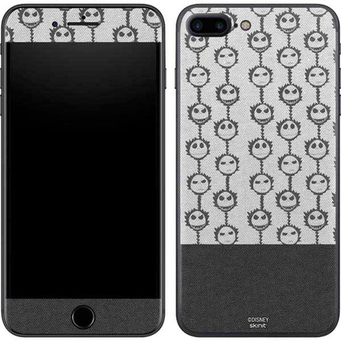 Disney The Nightmare Before Christmas Jack Skellington Face Expressions pattern iPhone 8 Plus Skin