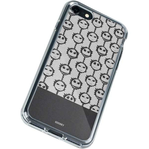 Disney The Nightmare Before Christmas Jack Skellington Face Expressions pattern iPhone SE (2nd & 3rd Gen) Clear Case