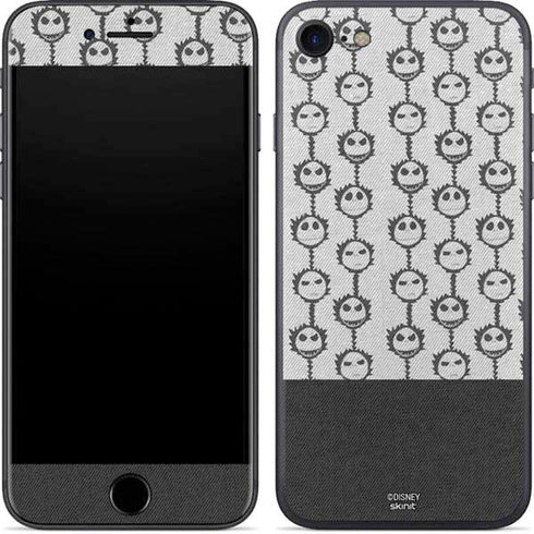 Disney The Nightmare Before Christmas Jack Skellington Face Expressions pattern iPhone SE (2nd & 3rd Gen) Skin