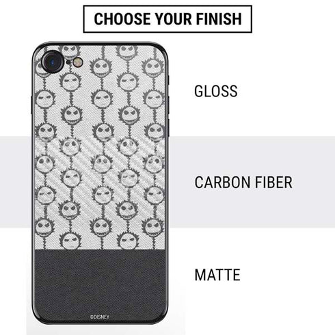 Disney The Nightmare Before Christmas Jack Skellington Face Expressions pattern iPhone SE (2nd & 3rd Gen) Skin
