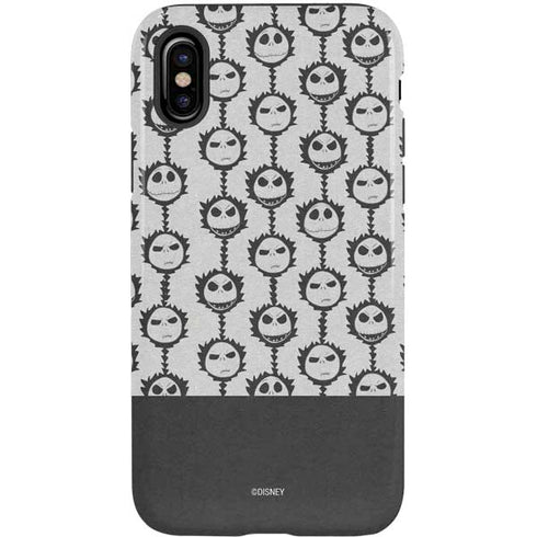 Disney The Nightmare Before Christmas Jack Skellington Face Expressions pattern iPhone X Pro Case