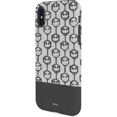 Disney The Nightmare Before Christmas Jack Skellington Face Expressions pattern iPhone X Pro Case
