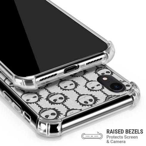 Disney The Nightmare Before Christmas Jack Skellington Face Expressions pattern iPhone XR Clear Case