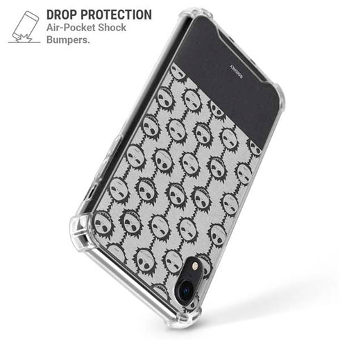 Disney The Nightmare Before Christmas Jack Skellington Face Expressions pattern iPhone XR Clear Case