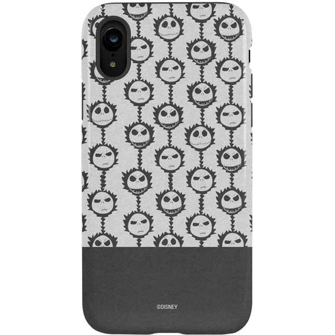 Disney The Nightmare Before Christmas Jack Skellington Face Expressions pattern iPhone XR Pro Case