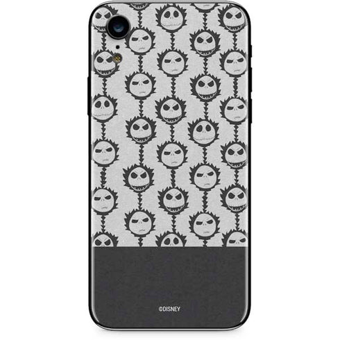 Disney The Nightmare Before Christmas Jack Skellington Face Expressions pattern iPhone XR Skin