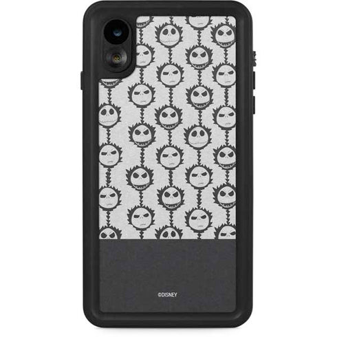 Disney The Nightmare Before Christmas Jack Skellington Face Expressions pattern iPhone XR Waterproof Case